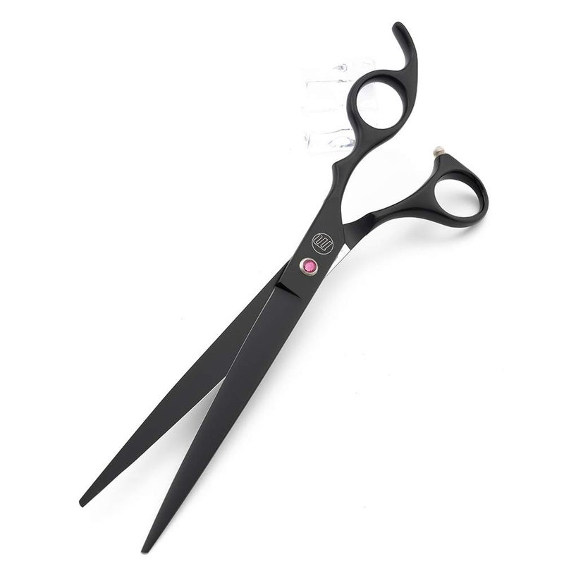 Moontay Professional 8.0" Dog Grooming Scissors Set, 4-pieces Straight, Upward Curved, Downward Curved, Thinning/Blending Shears for Dog, Cat and Pets, JP Stainless Steel, Black - Image 5